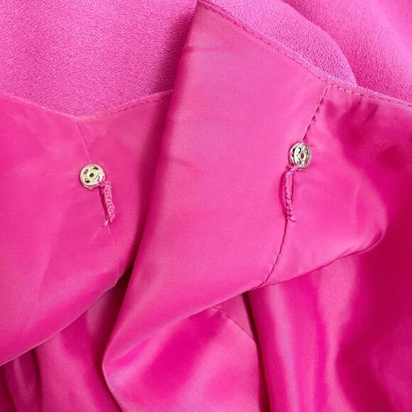 NWT J. Crew Wool Origami Sheath Dress Berry Fuchsia Career Professional Size 0 - Picture 9 of 13